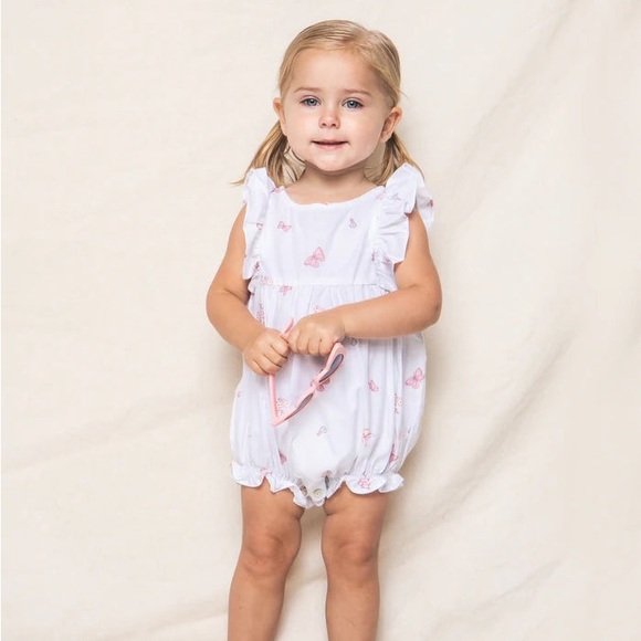NWT Petite plume butterfly print ruffle romper - Picture 1 of 4